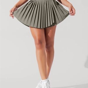 POPFLEX Olive Pleated Skort